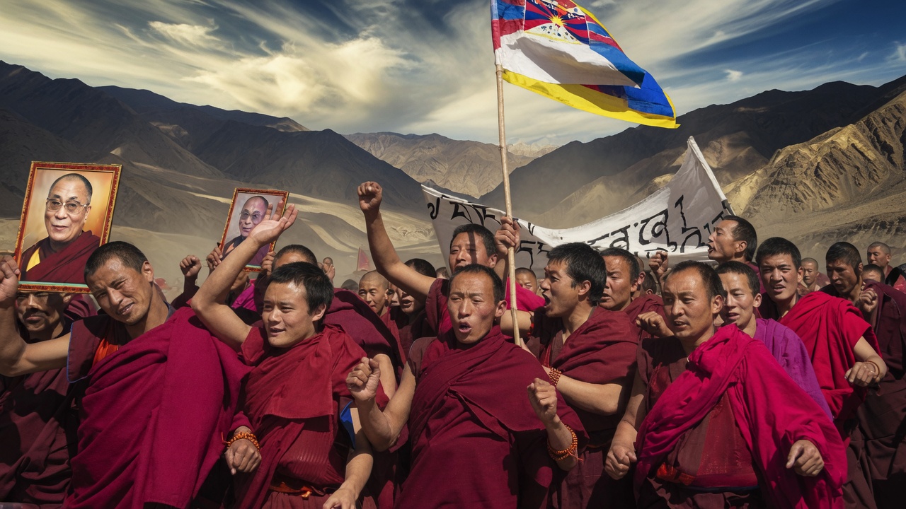 Monks-protest-against-chinese-repression- 23