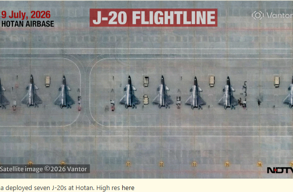Exclusive: Satellites Show At Least 11 Chinese Stealth Jets Facing India